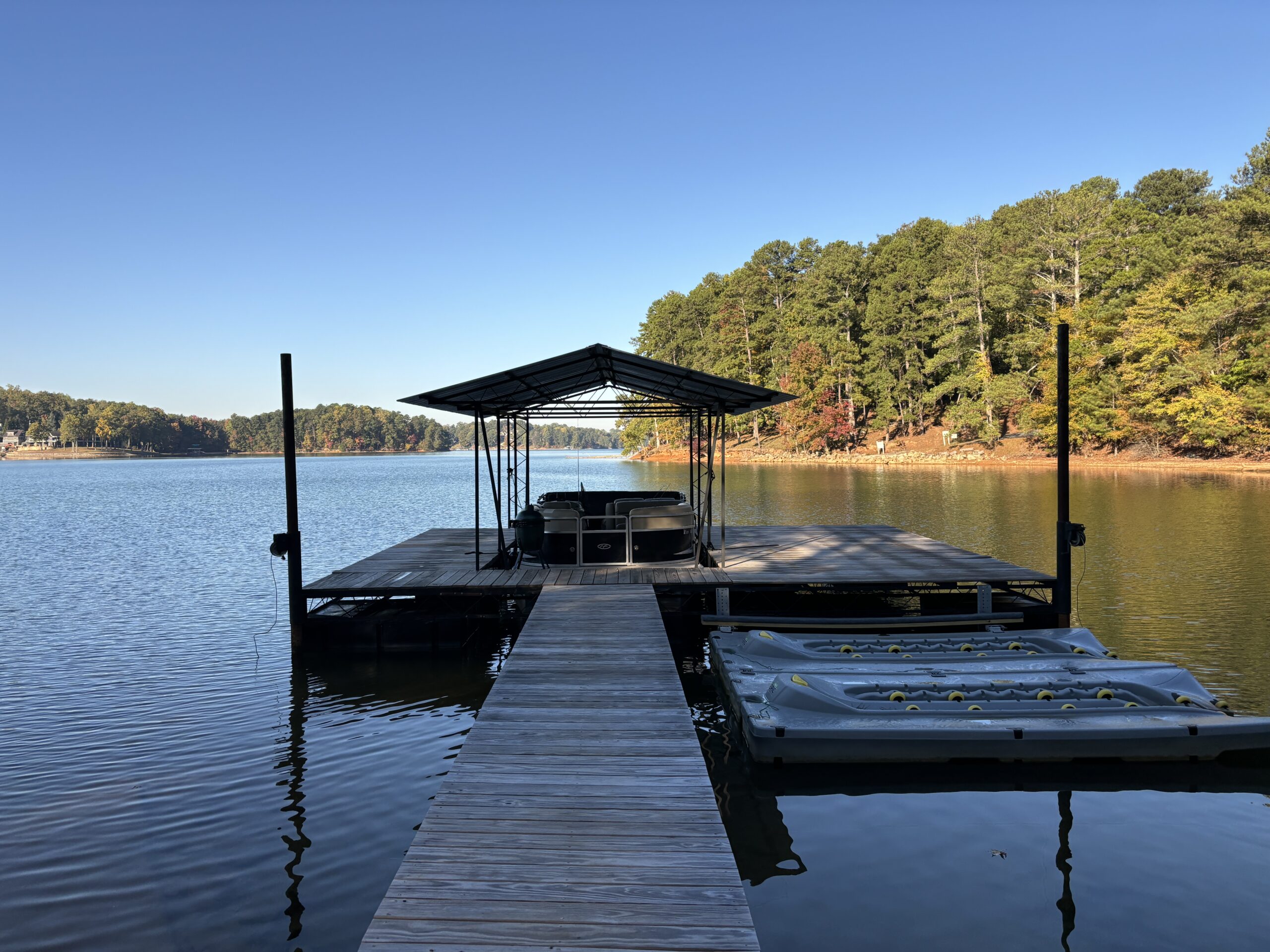 28' x 24' Gable Roof Steel Dock