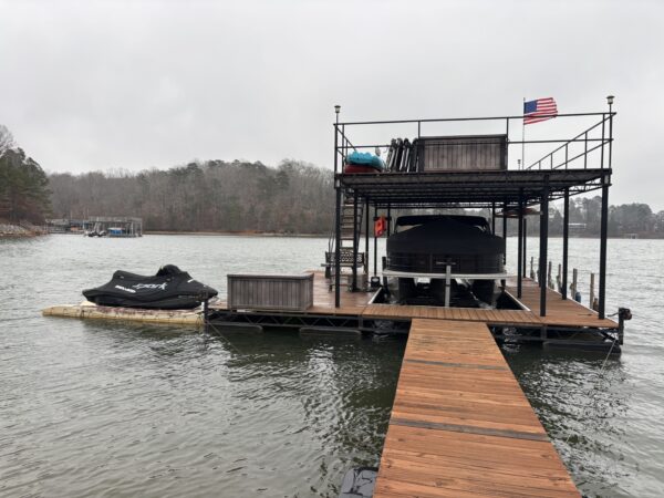 24' x 28' Flat Top with Sundeck Steel Dock - Image 4