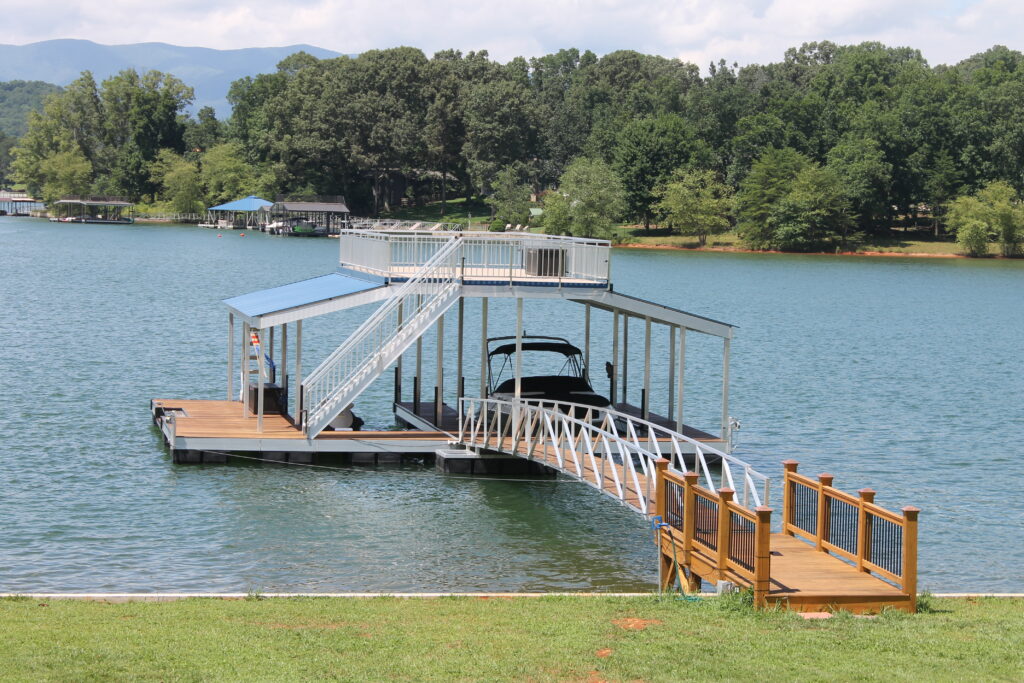 Custom Dock and Pier on Lake Fontana from Martin Docks