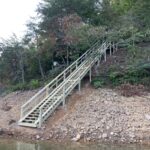 Shoreline Steps on Lake Chatuge by Martin Docks