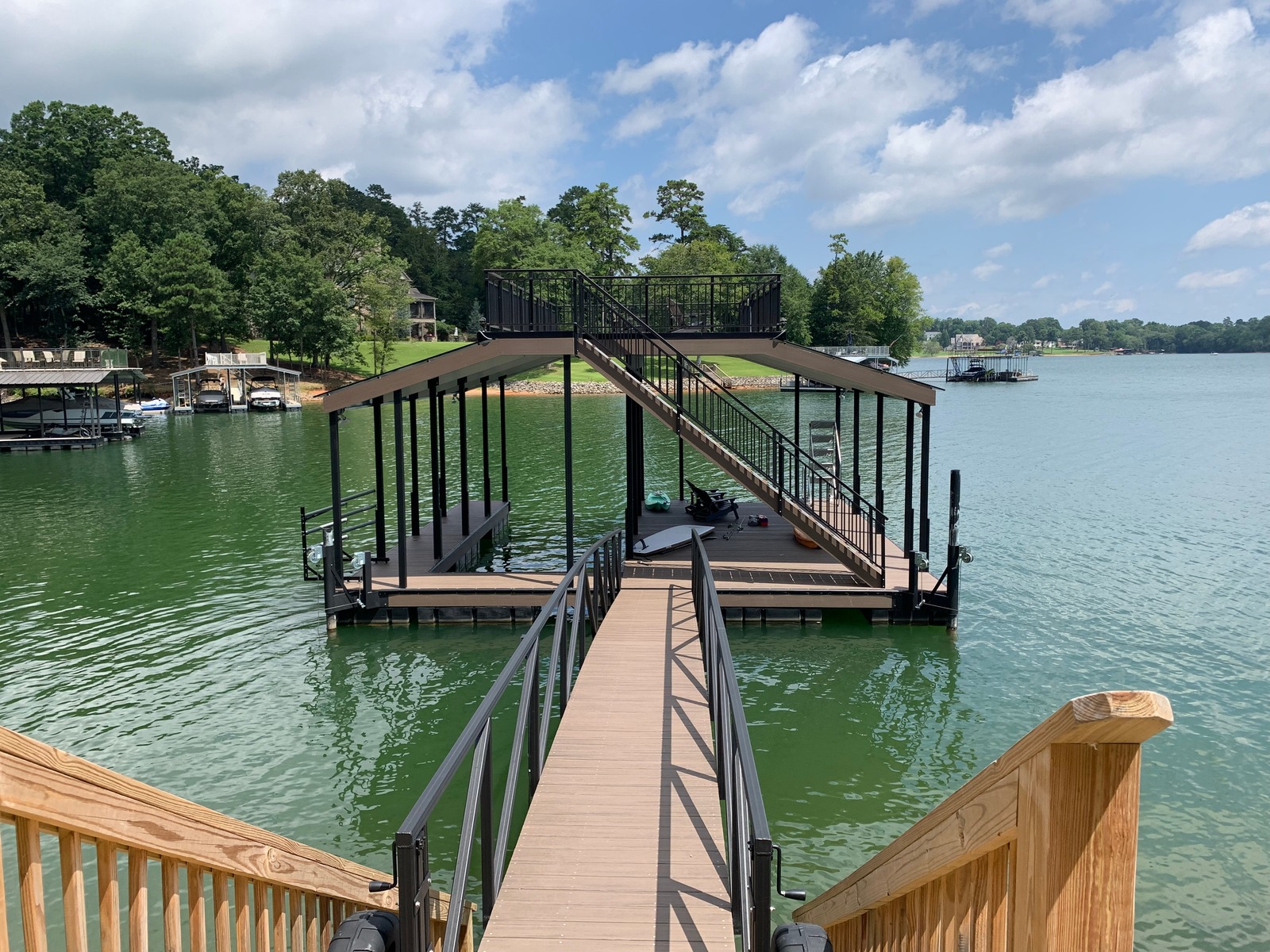 Custom Dock apalachia lake